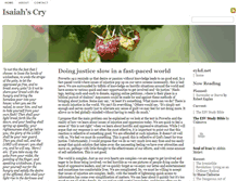 Tablet Screenshot of isaiahscry.eykd.net